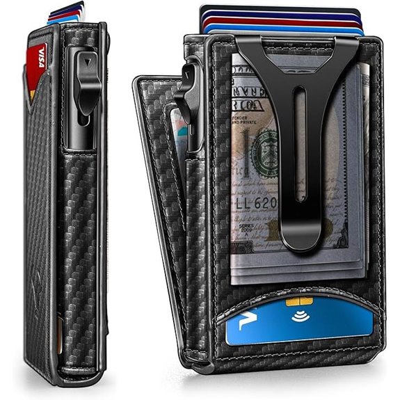 BULLIANT Men Slim Wallet with Money Clip and Cards