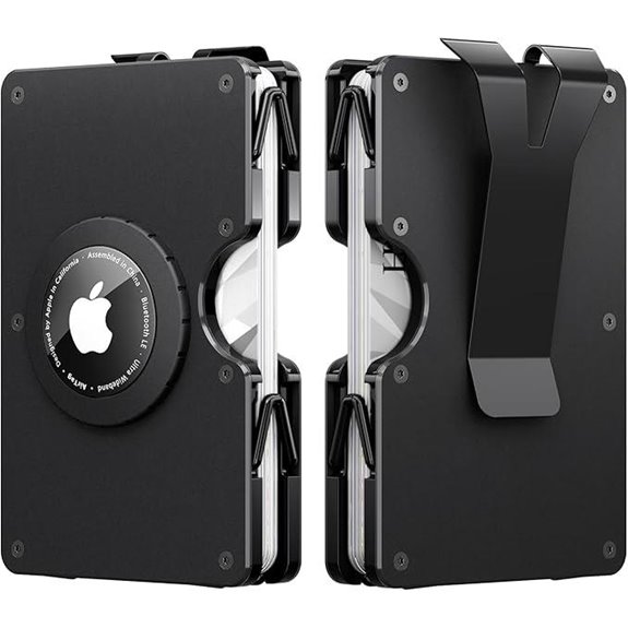 slim metal wallet with rfid