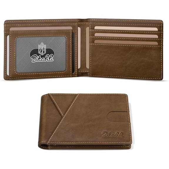 Zitahli Slim RFID Bifold Wallet for Men