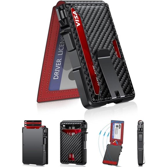 Minimalist RFID-Blocking Metal Bifold Wallet for Men