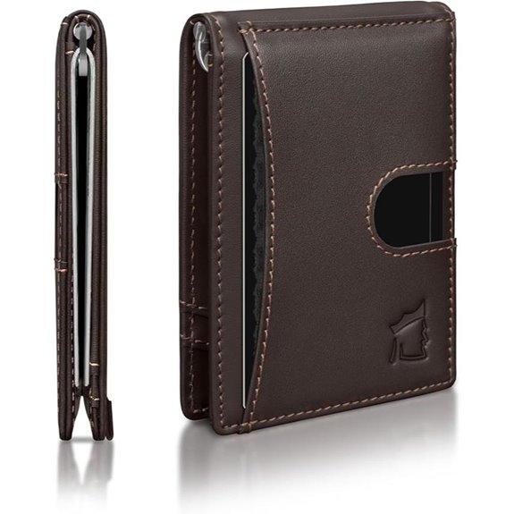 Kingly Slim Leather Wallet with RFID & Money Clip