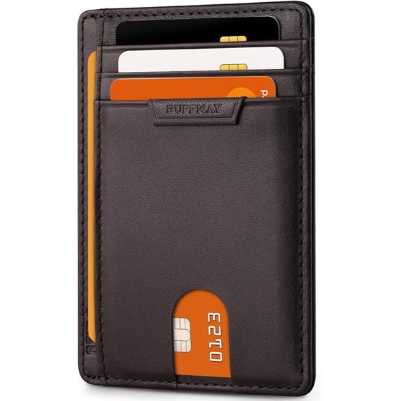 Buffway Slim RFID Leather Wallet for Men & WoMen