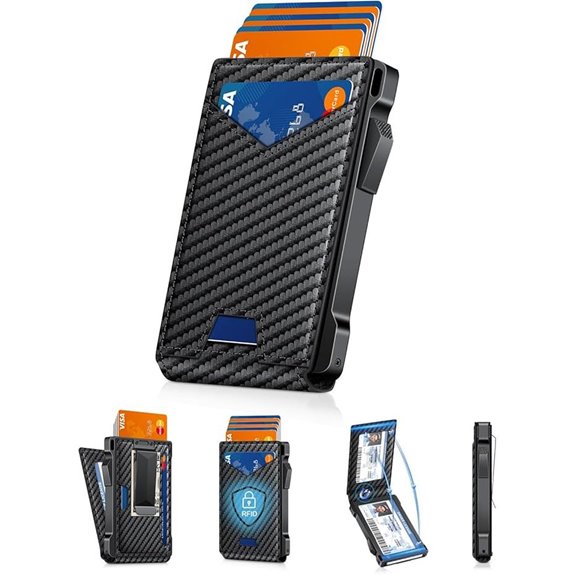 RFID Men’s Slim Bifold Wallet with Money Clip
