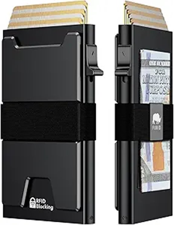 Furid Slim RFID Men’s Card Wallet with Metal Design