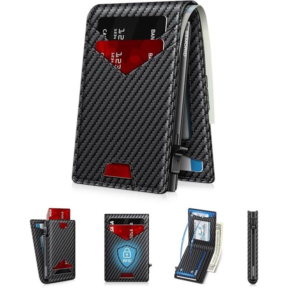 Slim RFID-Blocking Metal Wallet with Card & Cash Slots