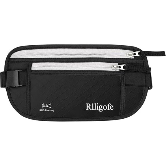 slim rfid money belt