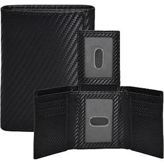 Minimalist Tri-Fold Wallet for Men with RFID Blocking