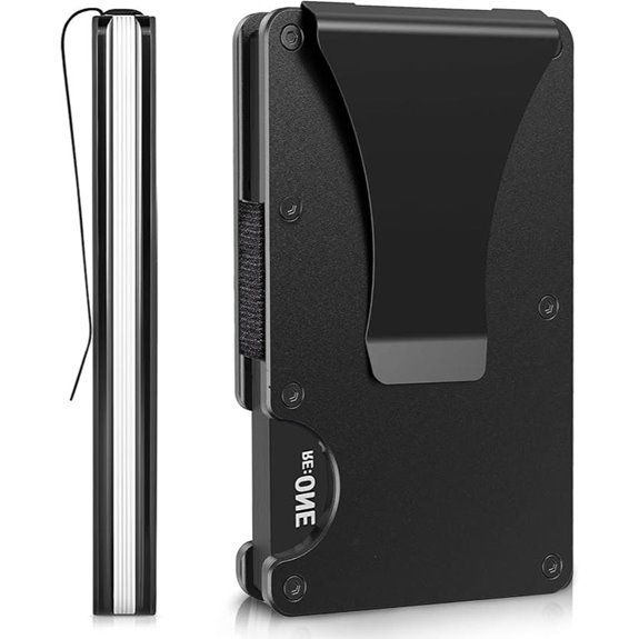 Minimalist RFID-Blocking Wallet with Money Clip