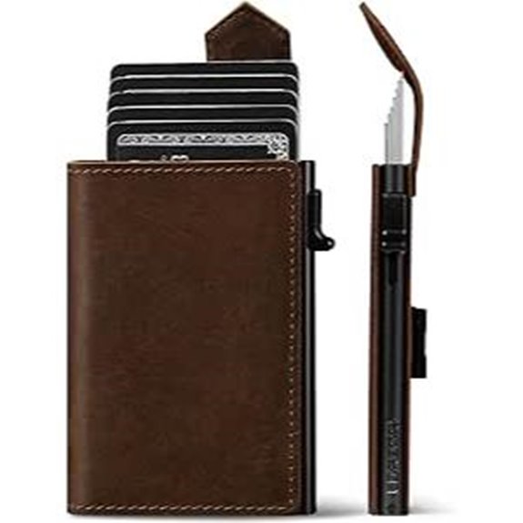 LORZOR Slim RFID Wallet for Men with Latch