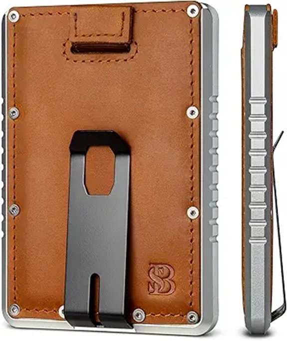 SERMAN Slim RFID Wallet with Money Clip for Men