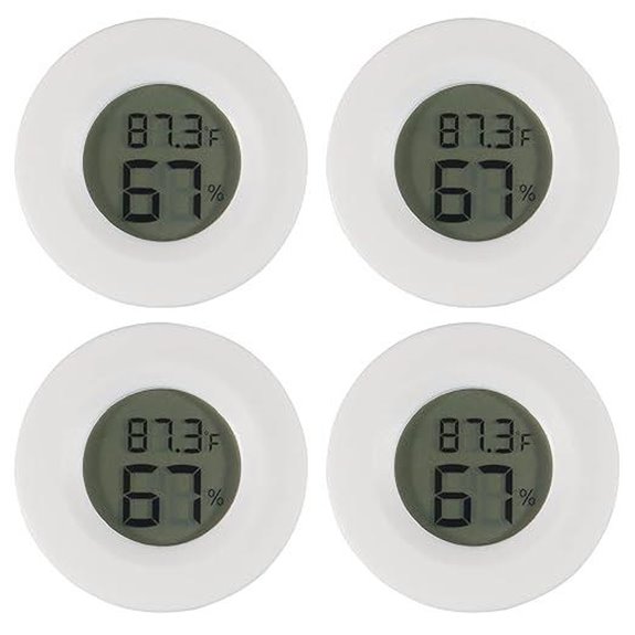 Mini Digital Hygrometer Thermometer (4 Pack)
