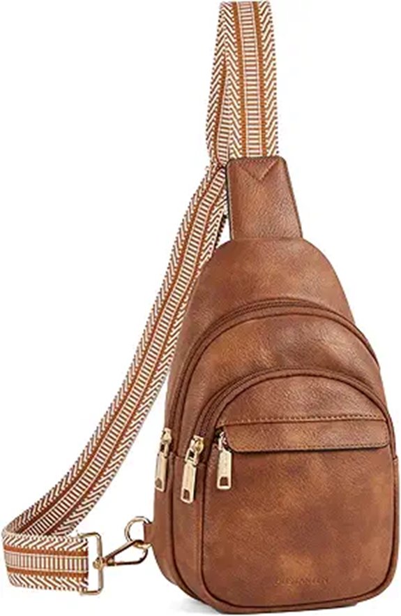 BOSTANTEN Small Leather Crossbody Travel Fanny Pack