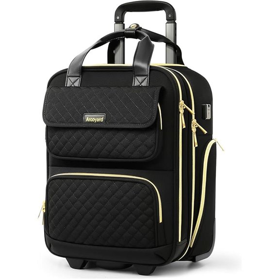 Underseat Carry-On Luggage with Wheels