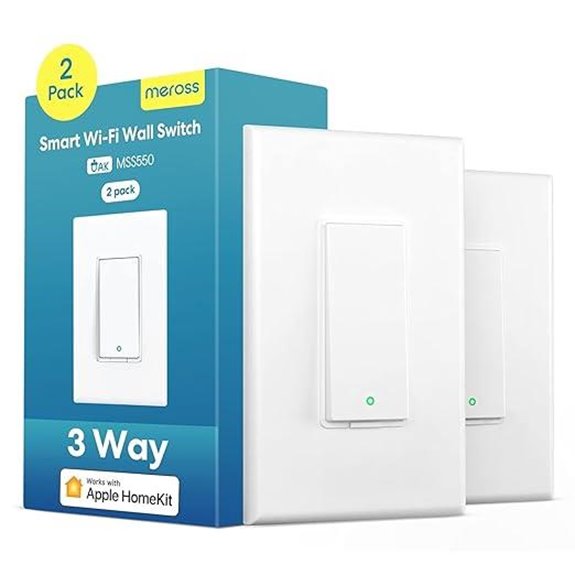 Meross 3-Way Smart Switch Pack with Voice Control