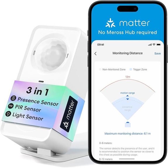Meross Matter Motion Sensor with AI & Wi-Fi