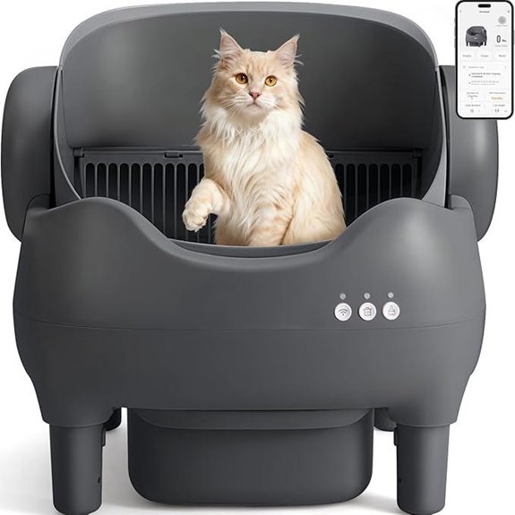 Automatic Self-Cleaning Cat Litter Box with App