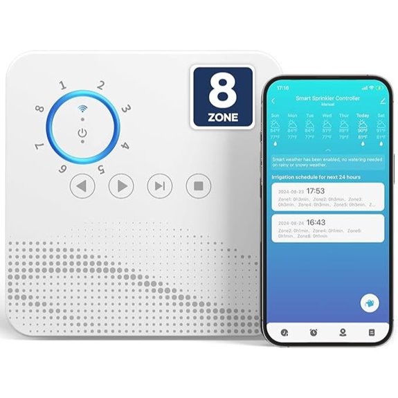 Tolviviov Smart Sprinkler Controller with App Enabled Scheduling