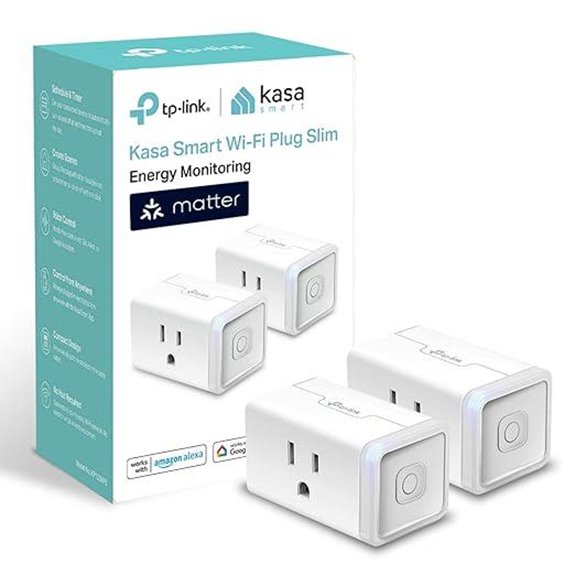Kasa Smart Plug 2-Pack Matter Energy Monitoring