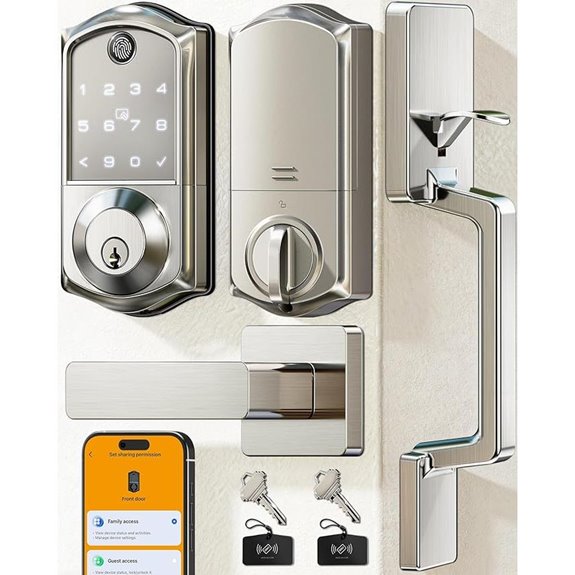 Veise VE017-D Smart Fingerprint Front Door Lock Set