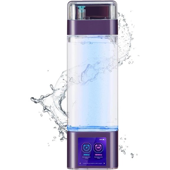 Hydrogen Water Bottle with Touchscreen and LED Display