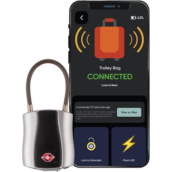 Dolphin Smart Padlock TSA Lock with App Control
