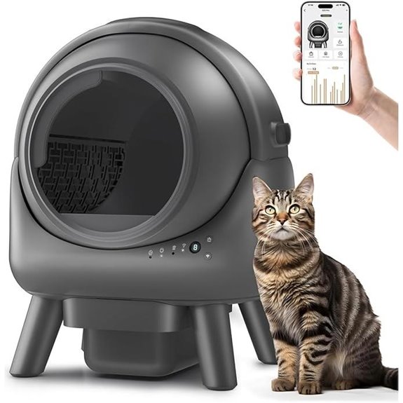 Self-Cleaning Multi-Cat Litter Box with App Control