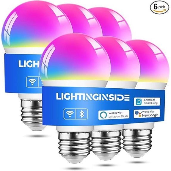 Lightinginside Smart Color LED Bulbs (6 Pack)