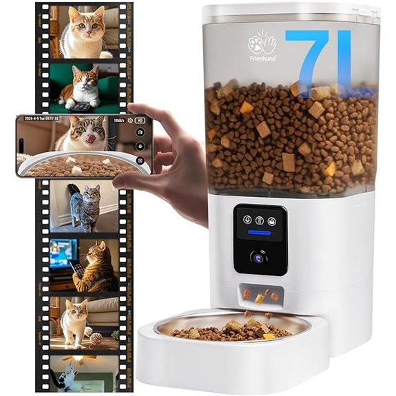 Automatic Cat & Dog Feeder with 2K Camera & WiFi