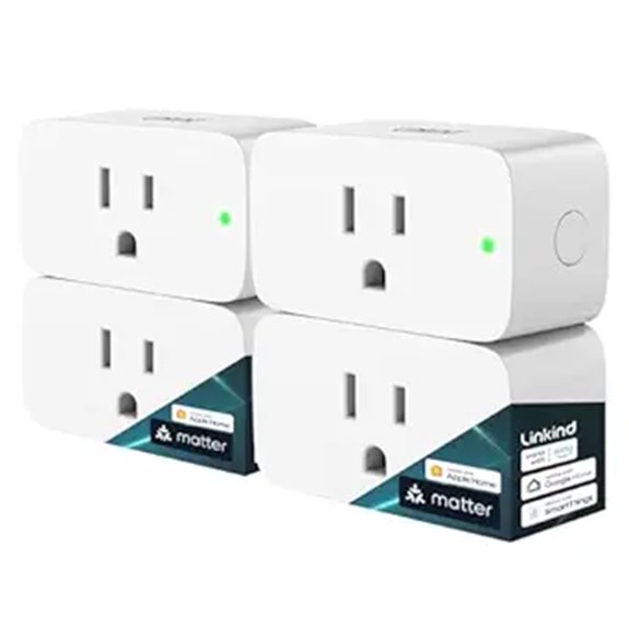 Linkind Matter Smart Plug 4-Pack with Voice Control