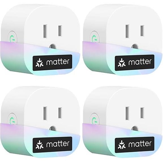 Meross Matter Mini Smart Plug 4-Pack