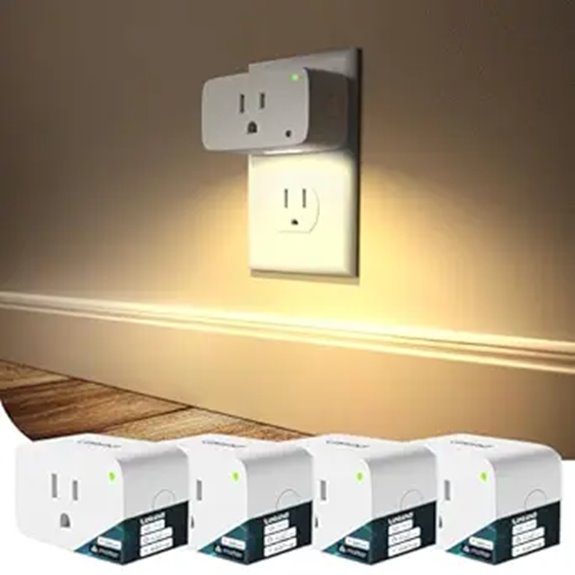 Linkind Matter Smart Plug with Night Light (4 Pack)