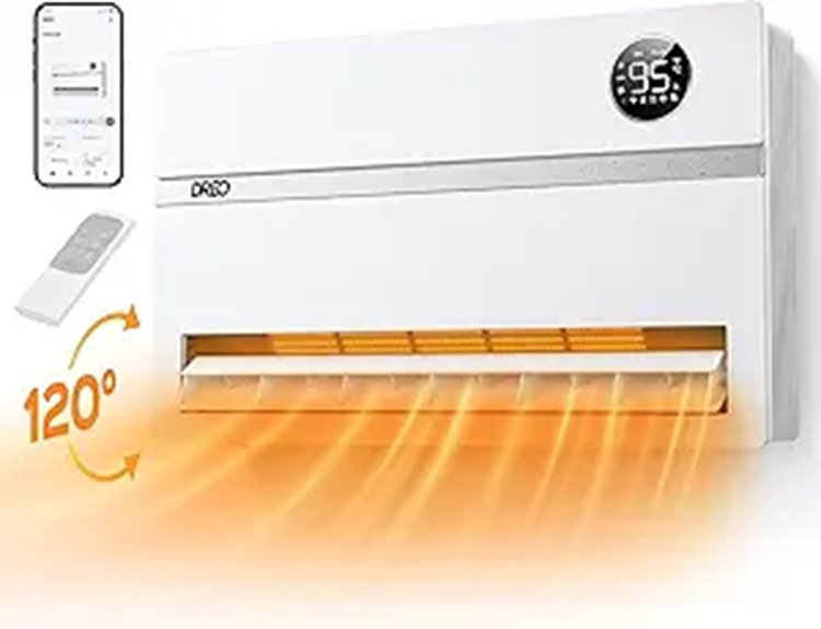 Dreo Smart Wall Heater with Remote and Alexa