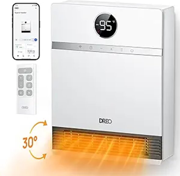 Dreo Smart Wall Heater with Remote and Alexa