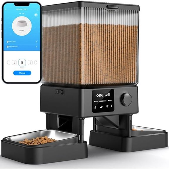 Oneisall WiFi Automatic Cat Feeder with App Control