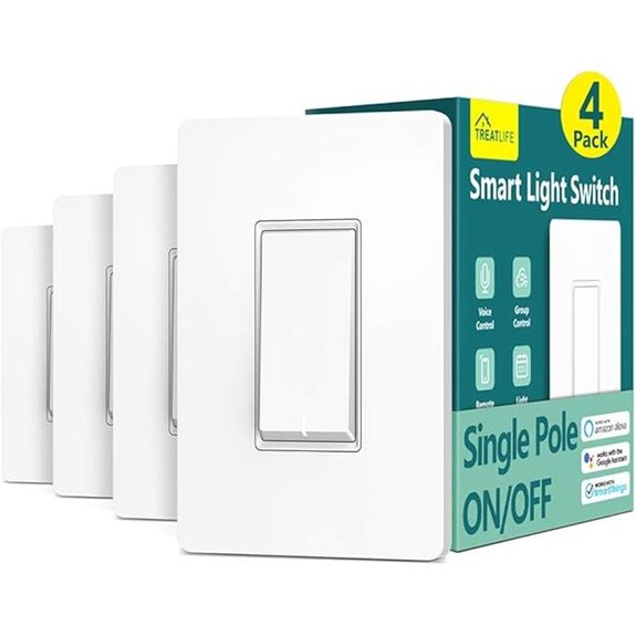 TREATLIFE 4-Pack Smart WiFi Light Switches