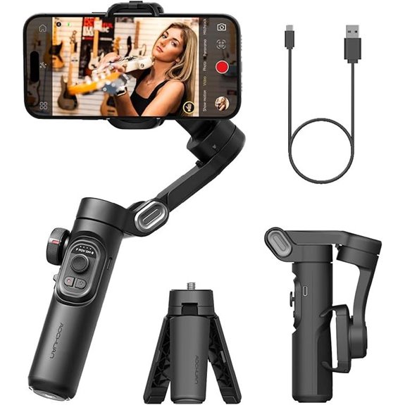 AOCHUAN 3-Axis Phone Gimbal Stabilizer for Smartphones
