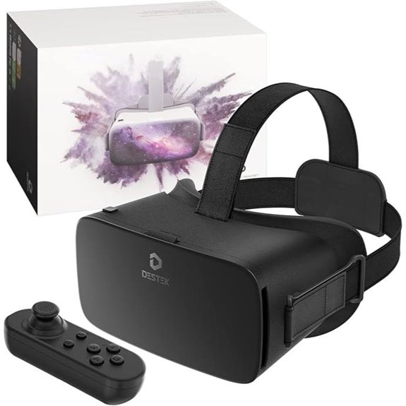 DESTEK V5 VR Headset with Controller for Smartphones