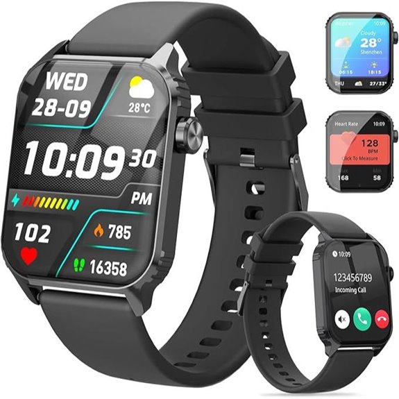 HD Smartwatch for Women & Men with 120 Sports Modes