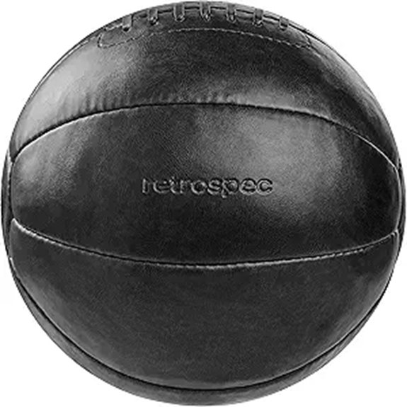 Core Weighted Medicine Ball with Soft Vegan Leather