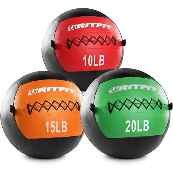 RitFit Soft Wall Medicine Ball for Fitness & Workout