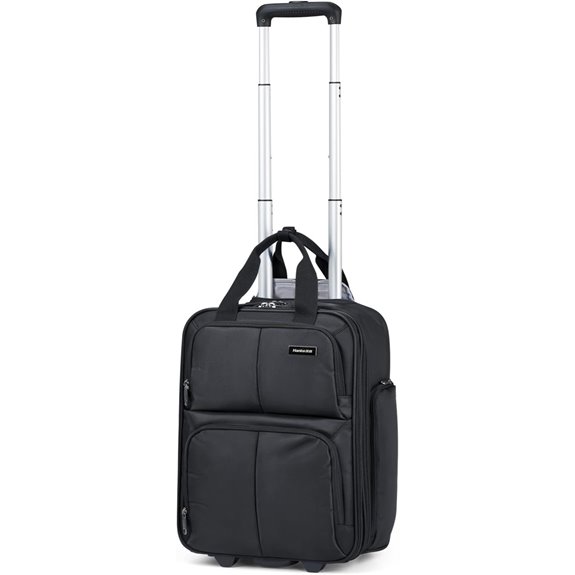 Hanke Softside Underseat Carry-On Luggage with Wheels