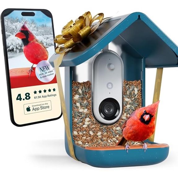 Birdbuddy PRO Solar Smart Bird Feeder with Camera