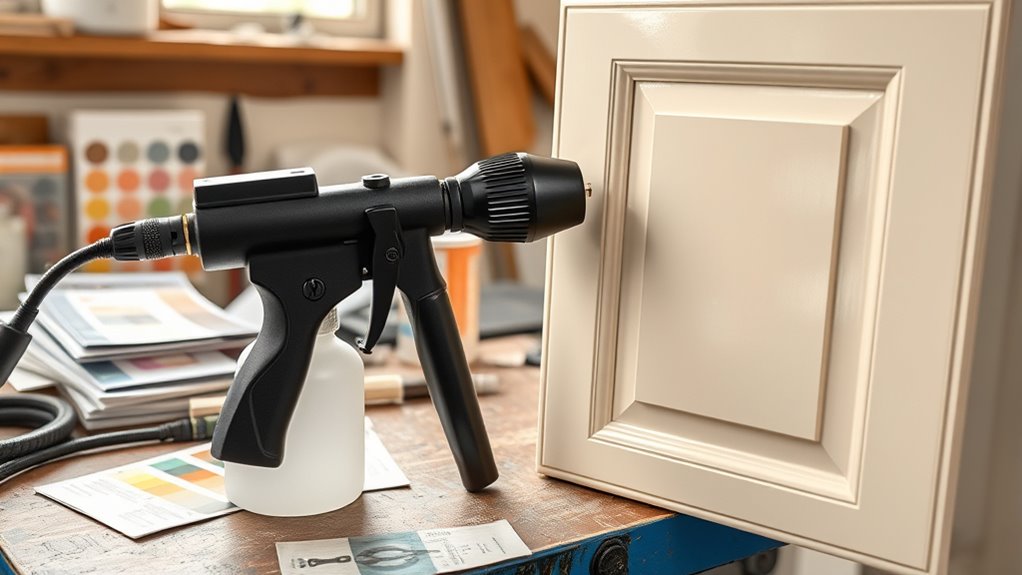 sprayer features for cabinetry