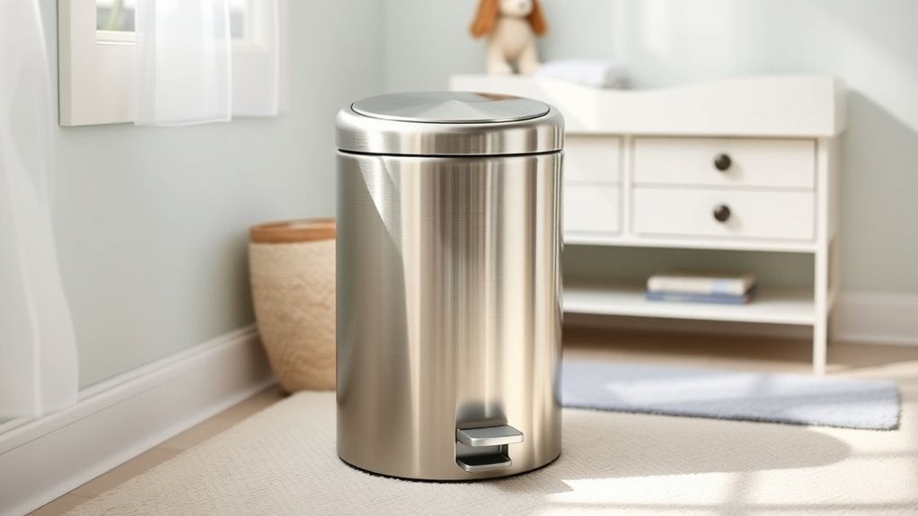 stainless steel diaper pail