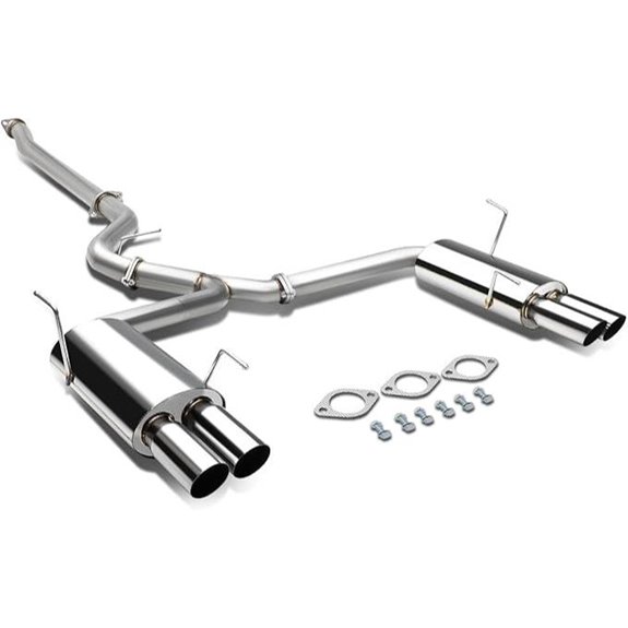 DNA Motoring Stainless Steel Cat Back Exhaust System