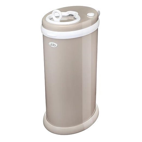Ubbi Stainless Steel Diaper Pail with Odor Lock