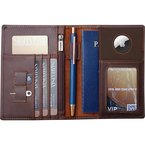 STAR VISTA Phoenix Leather Passport Holder
