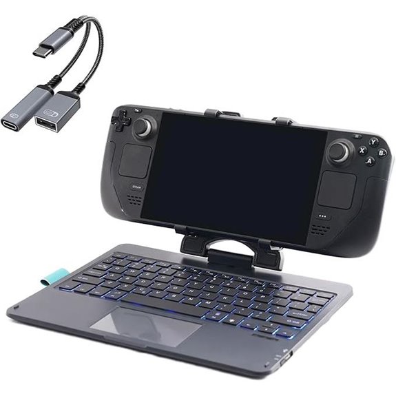 DeckTop Steam Deck Keyboard & Bluetooth Mouse Accessory