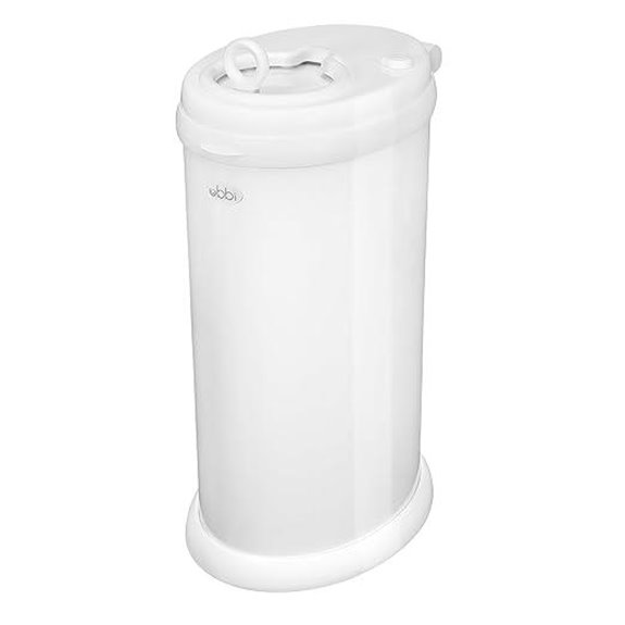 Ubbi Steel Odor-Locking Diaper Pail White