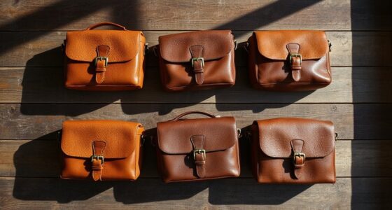 stylish full grain leather travel bags